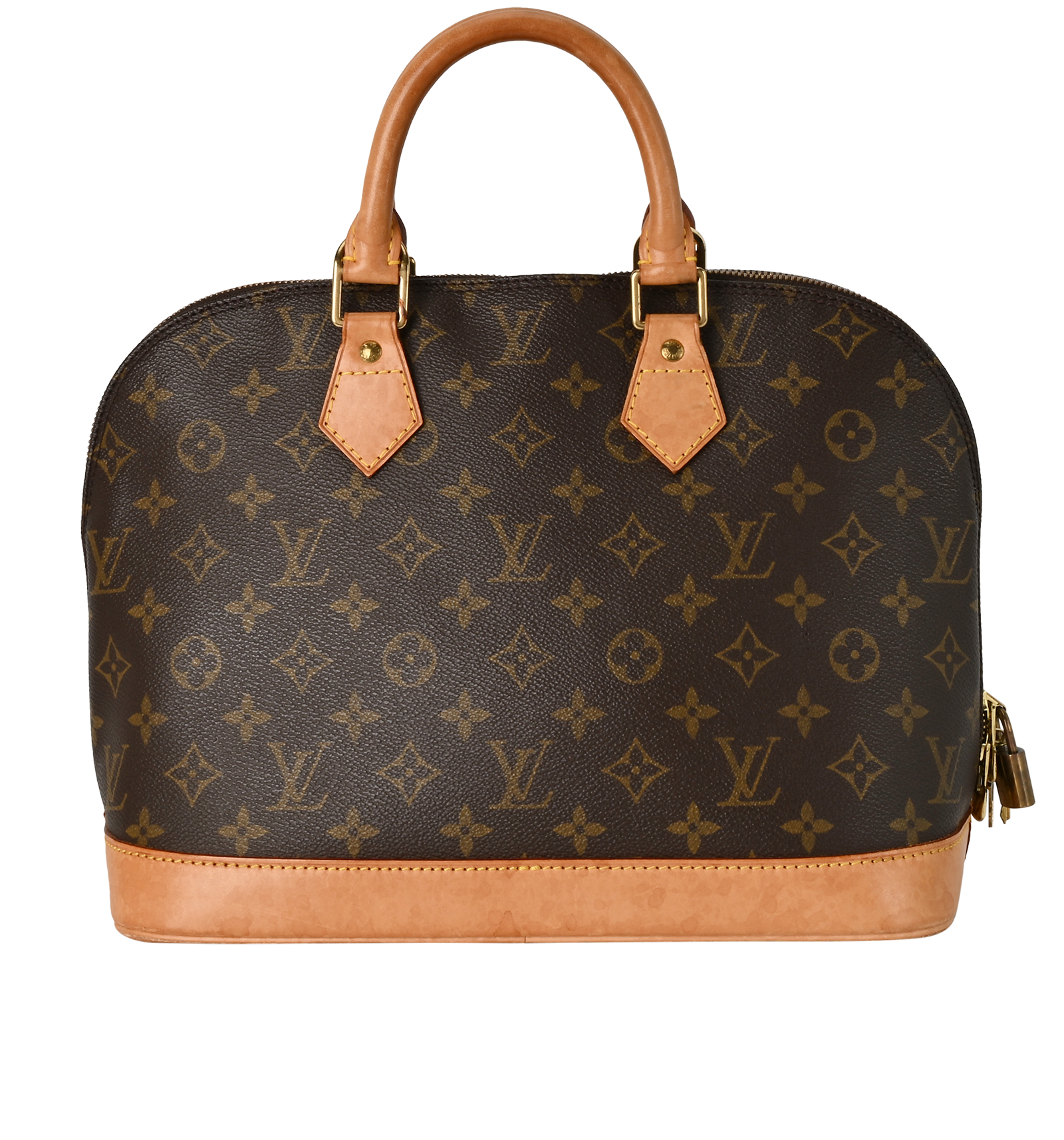 Alma PM, &pound;850, Handbags, Brown, Canvas/Leather, Back view